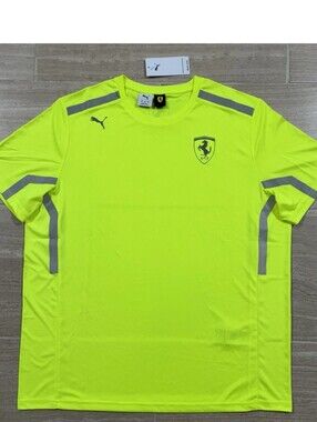 PUMA x Scuderia Ferrari Team Set Up mens T-Shirt Sz. XL F1 ‘Yellow Alert’ NWT